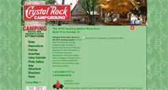 Desktop Screenshot of crystalrock-campground.com